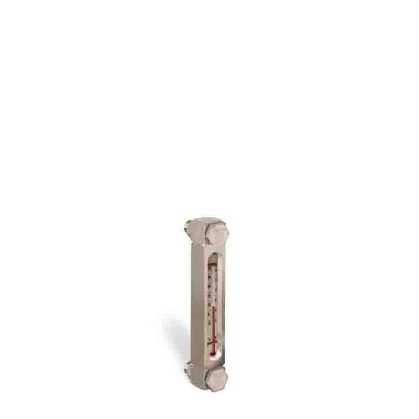 Oil-Rite Aluminum Liquid Gauge w/Card Thermometer w/3in. to 12in. Centerline - 5in., 1/2in.-20 w/Nuts B3540-30500BB1W - main
