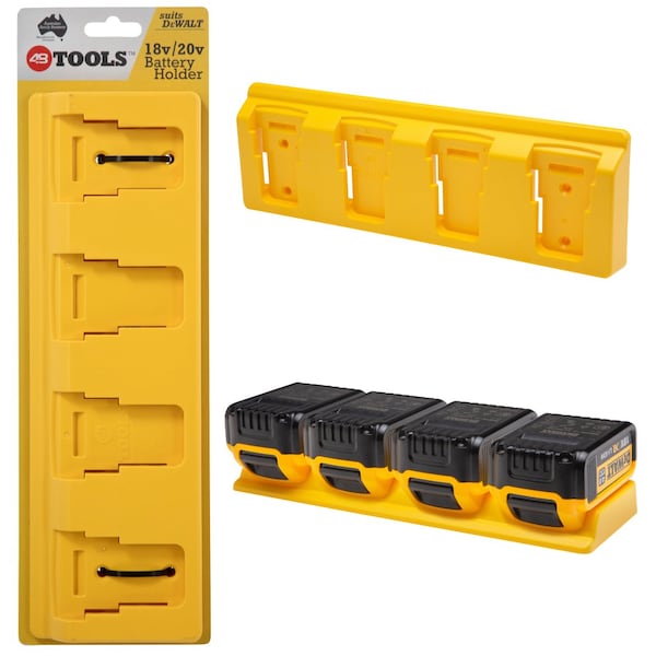 48 Tools Battery Holder, 12.75 in L, 20 V BH-DEW-YEL-04 - main