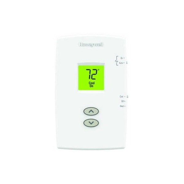 Honeywell Home Vertical Non-Programmable Thermostats, 1 H, 1 C, Hardwired/Battery, 20/30VAC TH1110DV1009/U - main