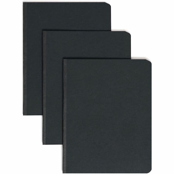 Smead Side Opening Pressboard Report Cover, Prong Fastener, Letter, Black 81151 - main