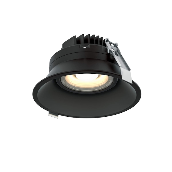 Dals Facet 6 Inch CCT Round Indoor/Outdoor Regressed Gimbal Down Light, Black RGM6-CC-BK - main