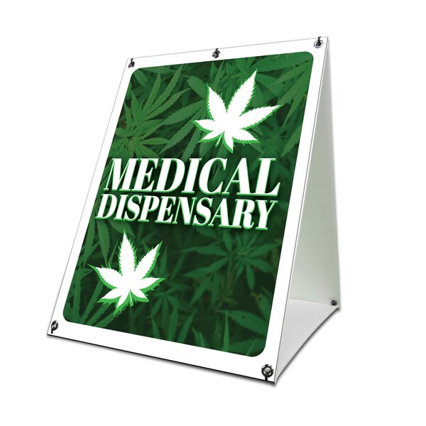 Signmission Medical Dispensary, 36 Inch x 24 Inch A-frame Yard Sign, Coroplast Yard Sign SBC-2436-30402 - main