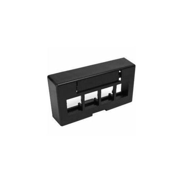 Leviton 4-Port Extended Faceplate Fits, Standard Modular Furniture 49910-EE4 - main