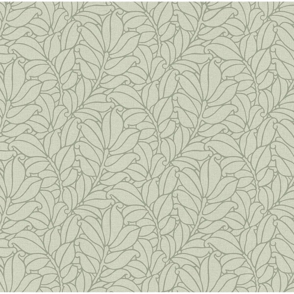A-Street Prints Coraline Green Leaf Wallpaper 2971-86320 - main