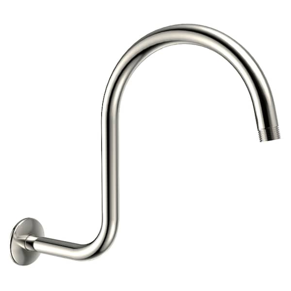 Kingston Brass 14" Shower Arm with Round Flange, Polished Nickel K114C6 - main