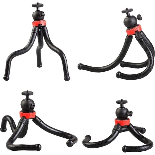 Codi 12in Flexible Desktop Tripod w/ Phone Clip A01450 - main