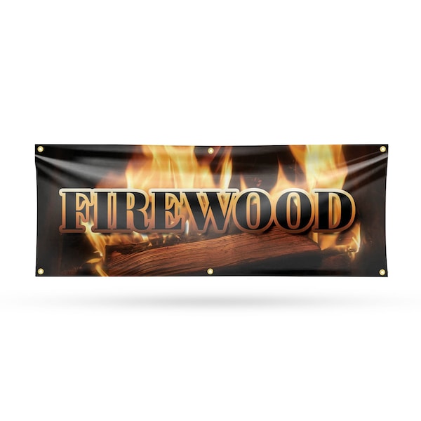 Signmission Firewood, 24 Inch x 72 Inch, Vinyl Banner B-72-30627 - main