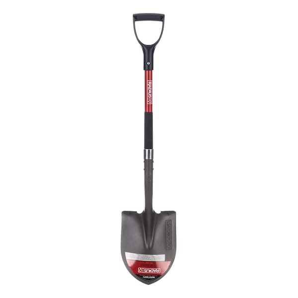 Radius Garden Premium D-Handle Round-Point Shovel, Fiberglass Shaft RPS003 - main