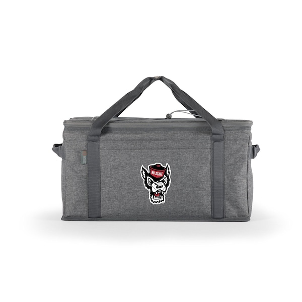 Picnic Time Family Of Brands NCAA NC State Wolfpack 64 Can Collapsible Cooler, Large Insulated Soft Cooler Bag 716-00-105-424-0 - main