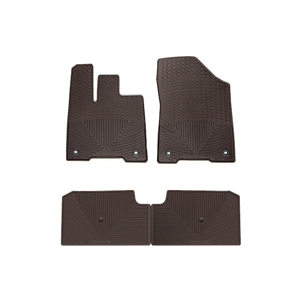 Weathertech Cocoa, Front and Rear All Weather Floor Mats W580CO-W581CO - main