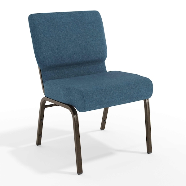 Flash Furniture Blue Fabric Church Chair, PK4 4-FD-CH0221-4-GV-BLUE-GG - main