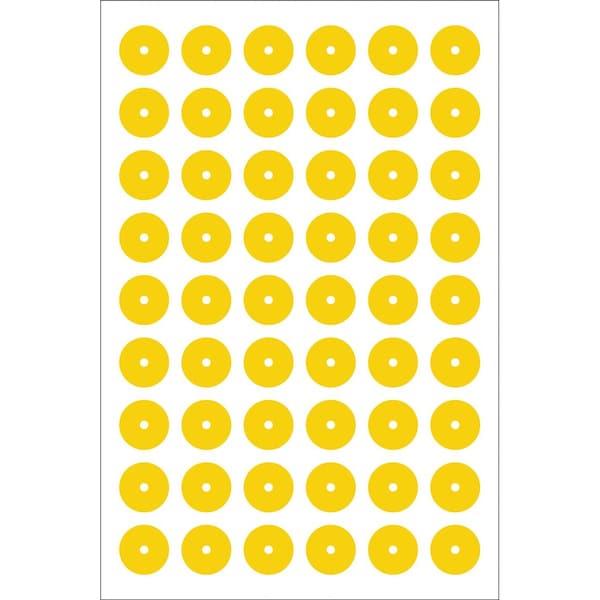Accuform GAUGE MARKING DECALS 1 COLOR YELLOW GML110YL - main