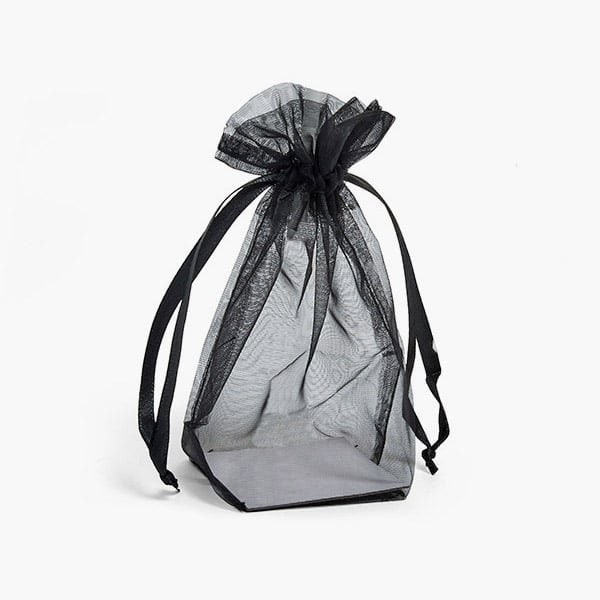 Nashville Wraps Black Square Gusseted Sheer Bag, 2.25x2.25x6, 10PK GHB226BK - main