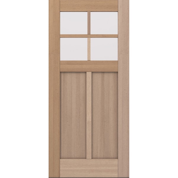 Doornmore CRF-P2G4, 37.75" x 82" ( 36" Door) Left Hand, Mahogany SDL 4 Lite Exterior Door CRF-P2G4-SW-3680_1_LI - main
