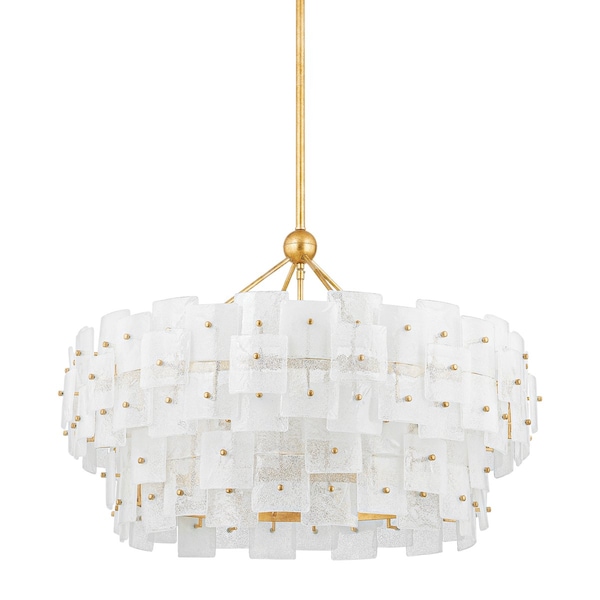 Troy Lighting Jacik 8 Light Chandelier 36 In. Vintage Gold Leaf F2136-VGL - main