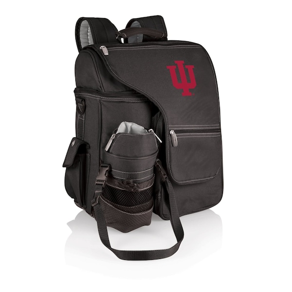 Picnic Time Family Of Brands NCAA Indiana Hoosiers Turismo Backpack Cooler with Water Bottle CarrierBlack 641-00-175-674-0 - main