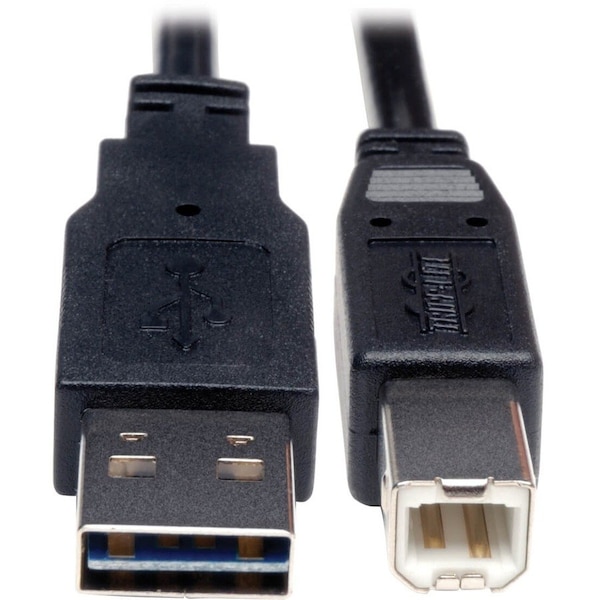 Tripp Lite 1-FT. UNIVERSAL REVERSIBLE HI-SPEED USB 2.0 CABLE, REVERSIBLE A-MALE TO B-MALE UR022-001 - main