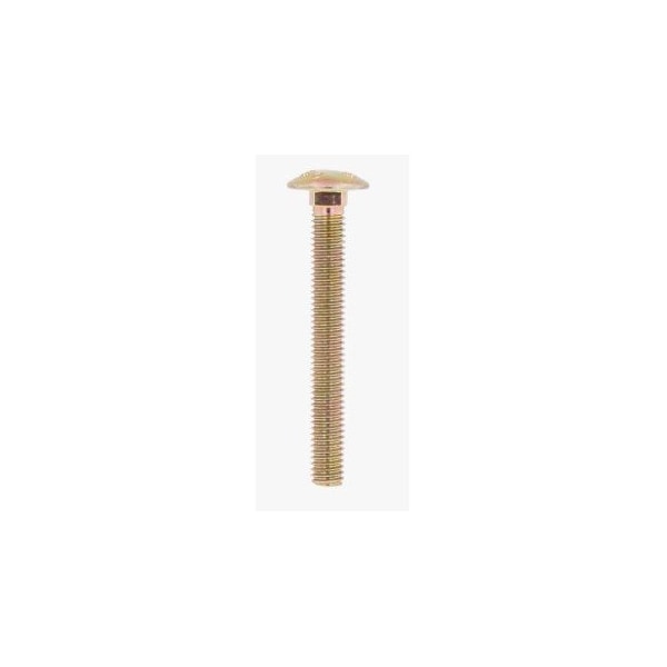 Zmg Fasteners Plus M10 - 1.5 X 100MM ISO 8678 SHORT SQUARE NECK ROUND HEAD BOLT 8.8 ZNYEL 1467604 - main