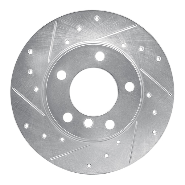 Dynamic Friction Co DFC Brake Rotor - Drilled and Slotted - Silver 631-31038L - main