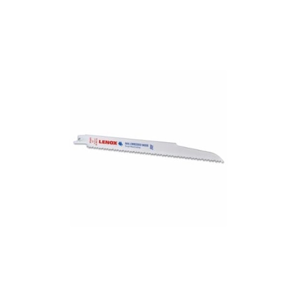 Lenox Wood Bi-Metal Reciprocating Saw Blade, 9 in L x 3/4 in W x 0.050 Thick, 6 TPI, 5 EA/PK, 5PK 433-20582956R - main