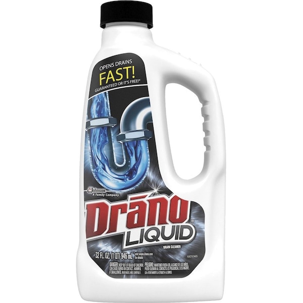 Drano Liquid Clog Remover, Bleach, PK12 318593 - main