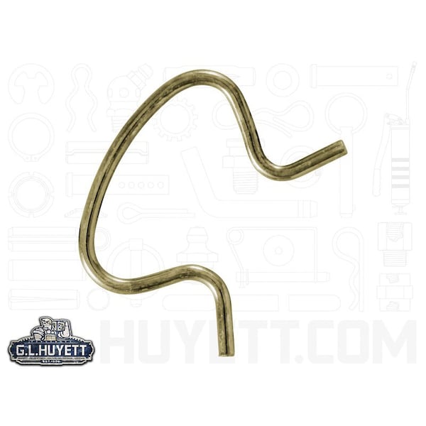Huyett Hair Pin, Zinc Yellow Spring Steel, 0.047 in Wire Dia x 0.625 in Length BPXY-421 - main
