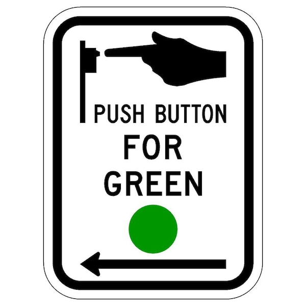 Sign Solutions Usa Traffic Sign, 9 in Width, Aluminum Sign, Vertical Rectangle DUS12DWT0912R10-4L - main