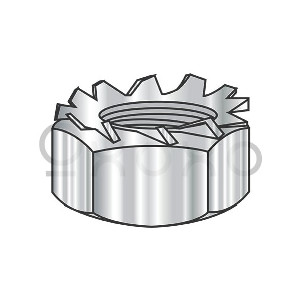 Oxoxo M5-0.8 Metric K Lock Nut A2 Stainless Steel, 2000PK 555380 - main