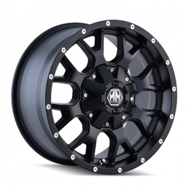 Mayhem 6-139.7- 6-135 PCD Warrior Matte Black Wheel 8015-8937MB - main