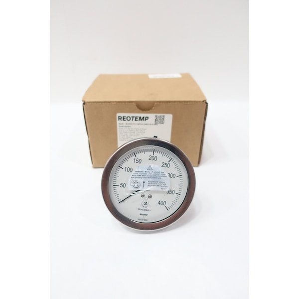 Reotemp SANITARY PRESSURE GAUGE 3-1/2IN 1-1/2IN 0-400PSI SG35CTC15P22-OMD-G-P-AG - main