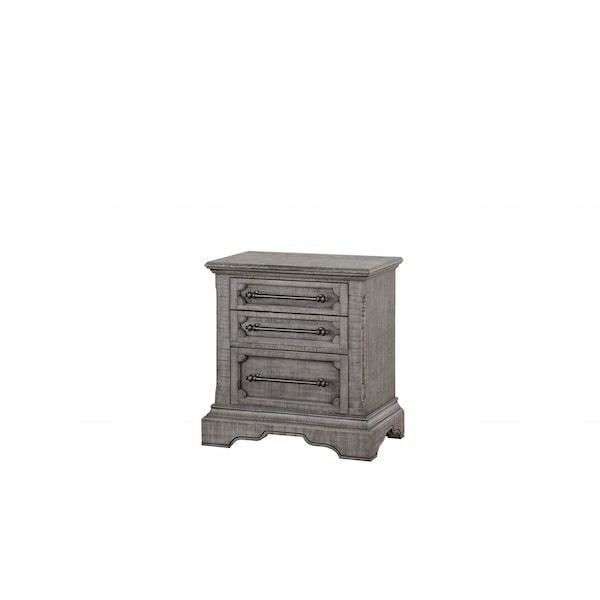 Homeroots 17" X 28" X 29" Salvaged Natural Wood Nightstand 347141 - main