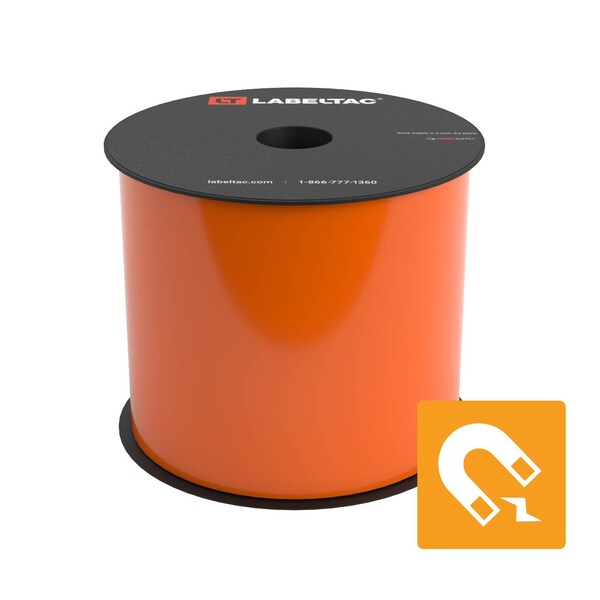 Labeltac Magnetic Supply 4in x 25ft LT4/Pro X, Orange LT406M - main