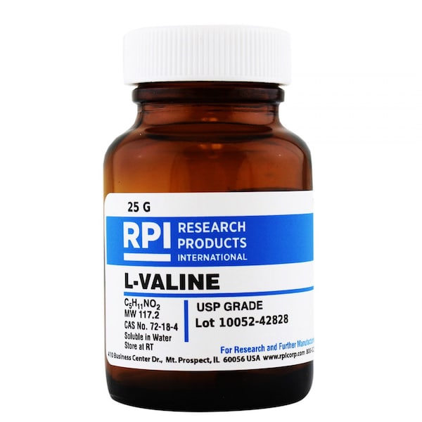 Rpi L-VALINE, USP GRADE, 25 GRAM V42020-25.0 - main