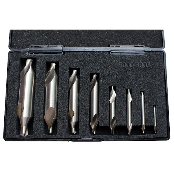 Pro-Series Pro-Series 8 Piece High Speed Steel No.1-No.8 Center Drill Set 5000-3003 - main