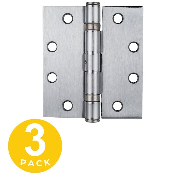 Global Door Controls 4 in Leaf W x 4.5 in Leaf H, Silver CP4540BBRNRP26D-3 - main