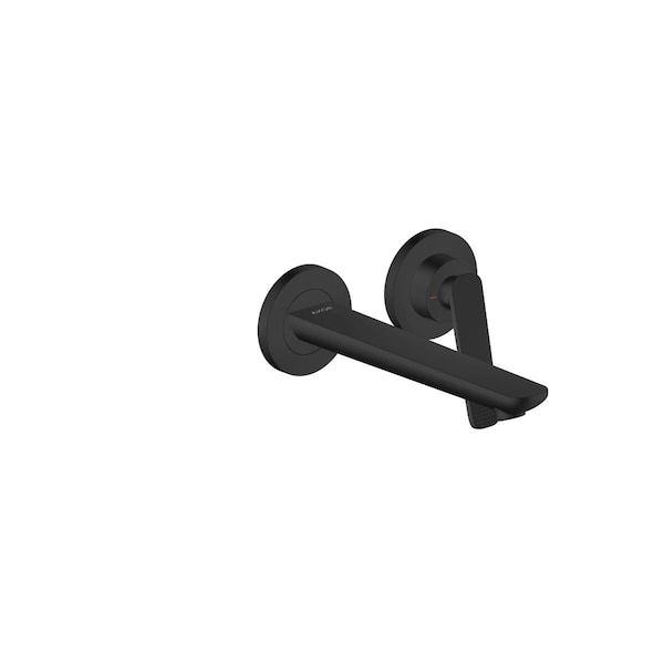 Axor Citterio C Wall-Mounted Single-Handle Faucet- Cubic Cut, 1.2 GPM in Matte Black 49111671 - main