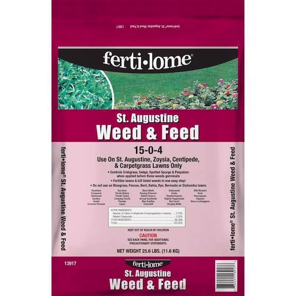 Ferti-Lome Weed & Feed Lawn Fertilizer For St. Augustine Grass 4000 sq ft 13917 - main