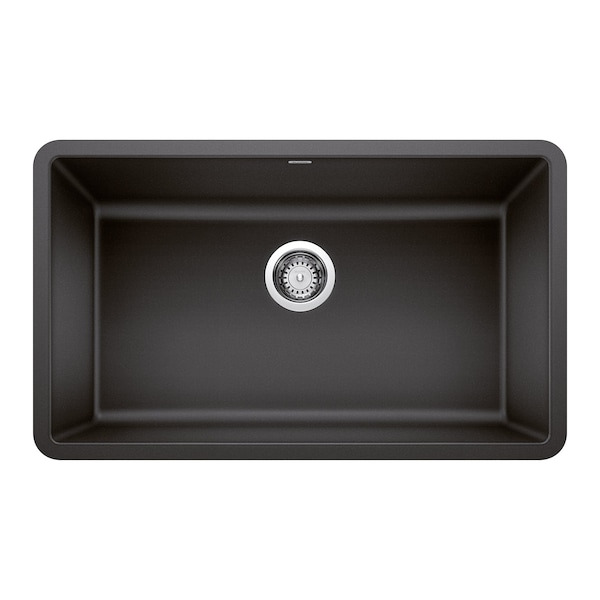Blanco Precis SILGRANIT 30in Single Bowl Undermount Kitchen Sink - Anthracite 442534 - main