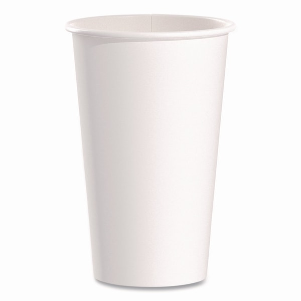 Solo Paper Hot Cups, 16 oz, White, 50PK 316W-2050 - main