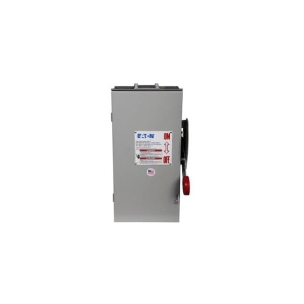Eaton Safety Switches DH 2P 30A 600V 50/60Hz 1Ph Fusible 2Wire EA NEMA 3R DH261FRK - main