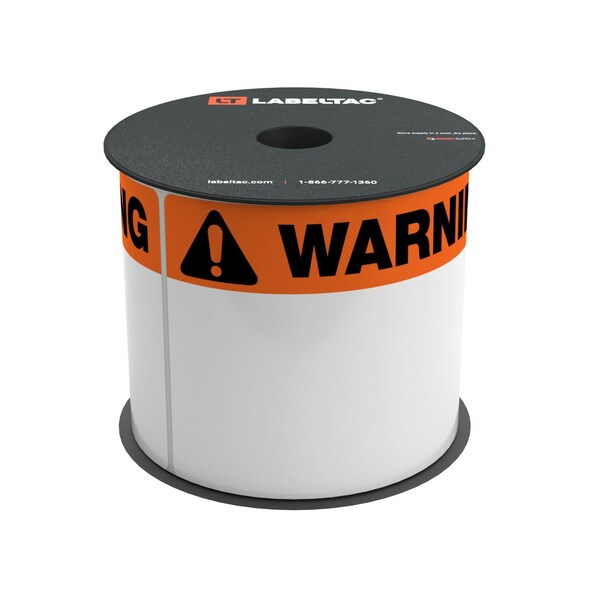 Labeltac LabelTac 4 and Pro Model Die-Cut Warning OSHA Header Roll 4in x 6in, 200 labels per roll LT46WARN - main