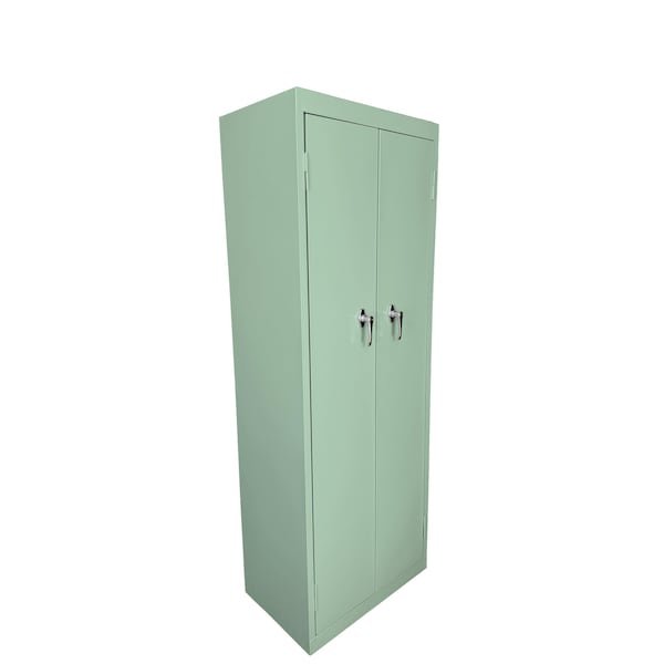 Steel Cabinets Usa Utility Storage Cabinet, 66 in H, 24 in W, 15 in D, Pastel Green, 4 Shelves FS-246-PT GRN - main