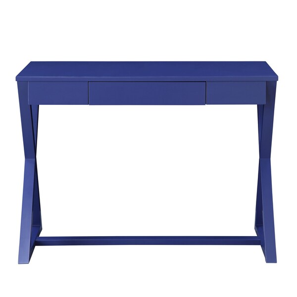 Homeroots 42" Blue Writing Desk 491530 - main