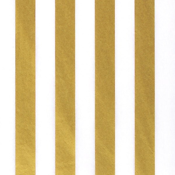 Nashville Wraps Gold Metallic Stripes Tissue Paper, 20x30, 240PK P347 - main