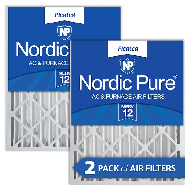 Nordic Pure 18x24x4 Pleated Air Filter, High Capacity, Electrostatically Charged Synthetic Media, MERV 12, 2 PK 18x24x4M12-2 - main