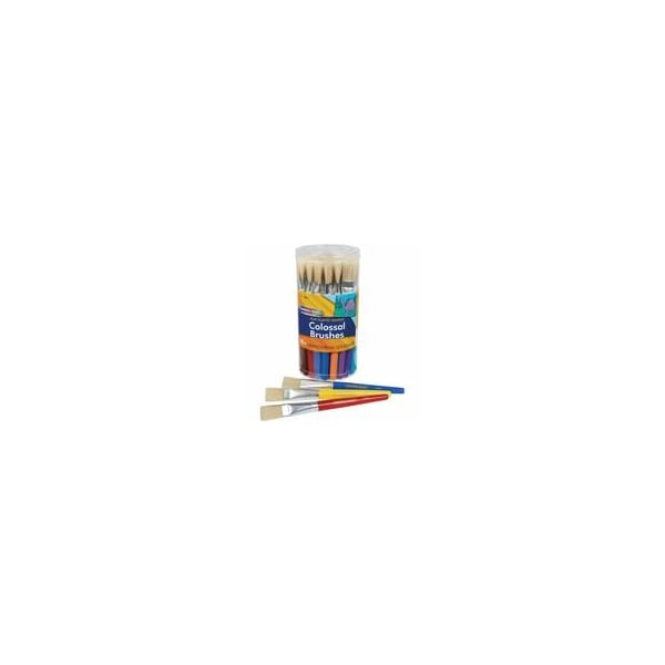 Creativity Street Flat Colossal Brushes, Plastic Assorted Handle, 1 Set 5167 - main