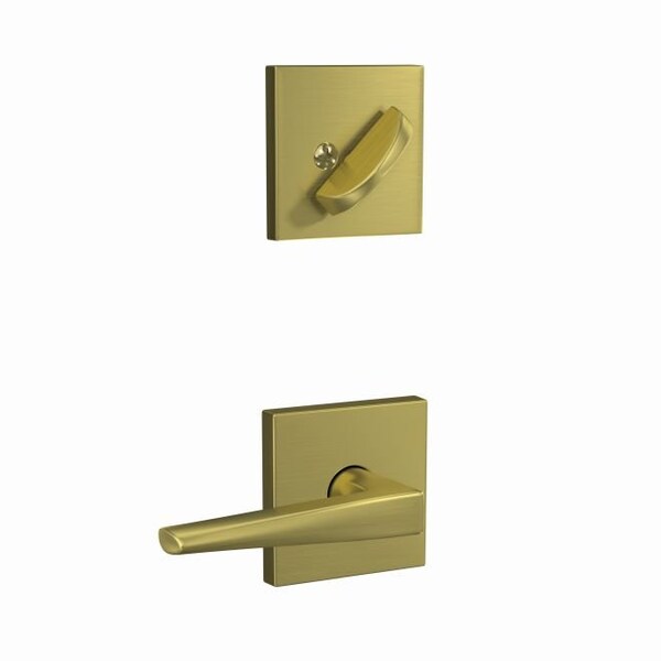 Schlage Residential Schlage Custom Custom Eller Lever with Collins Rose Interior Active Trim with 16680 Latch and FC59ELR608COL - main