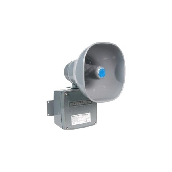 Edwards Signaling Multi-Tone Signal, Horn, Continuous, 24V AC/DC, 110 dB, Zinc Alloy, Gray, Conduit, Surface Mount 5530M-24AQ - main