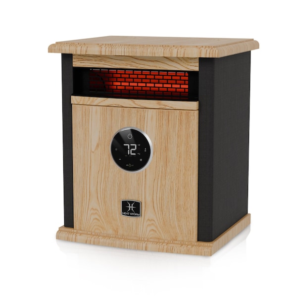 Heat Storm Infrared Space Heater, Floor Style, Cabinet Design, 1500 Watts, Digital Thermostat, 120 Volt, Black A-1500-ILODB - main