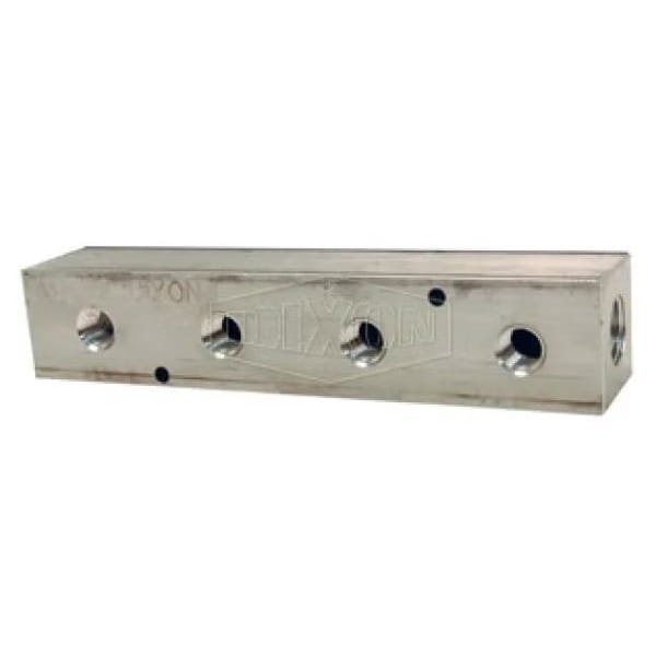 Dixon Bar Manifold, 1 1/2 in NPT Inlets x 4 3/8 in NPT Outlets, Aluminum, Domestic AMF43 - main